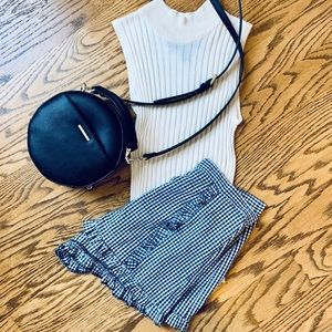 Vintage Silk Mock Neck Ivory Tank